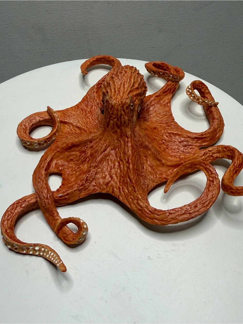 Decorative Orange Octopus Wall Sculpture